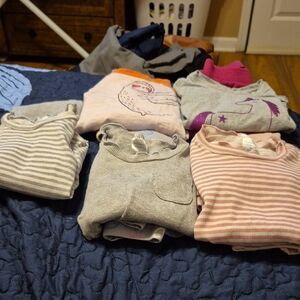 Kids Striped Gray Shirt With Legging Or Pants Included